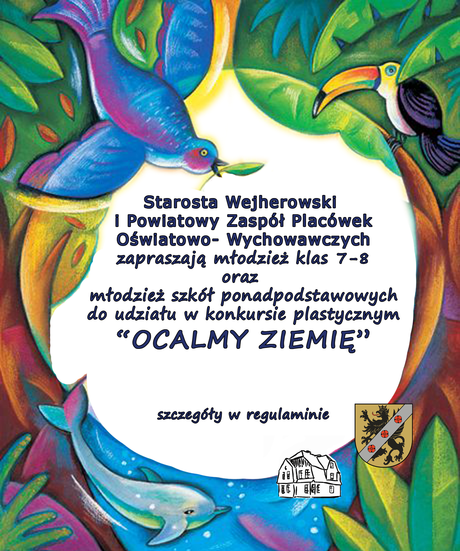 Read more about the article Powiatowy Konkurs Plastyczny ” Ocalmy Ziemię”