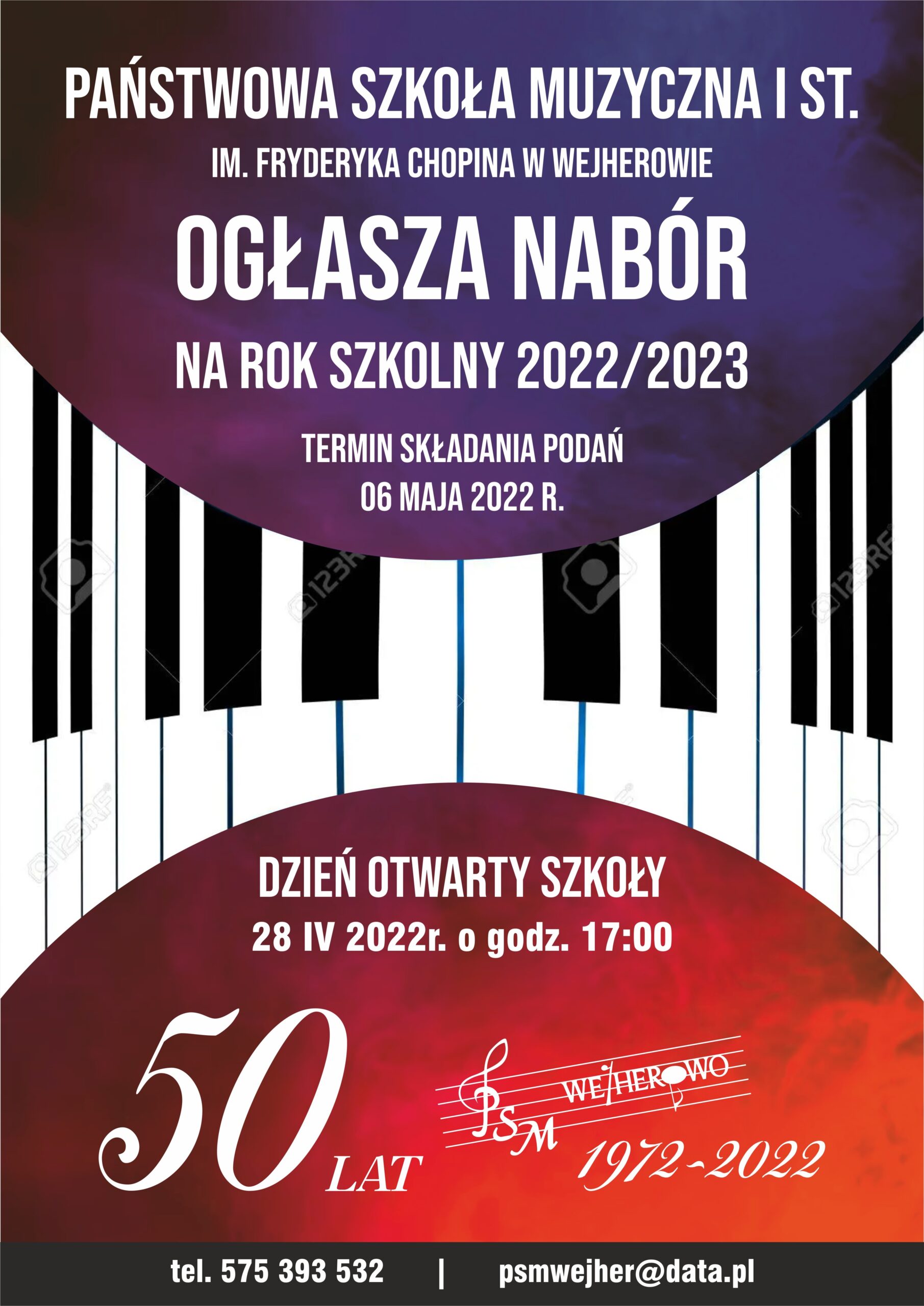 Read more about the article Rekrutacja kandydatów do Państwowej Szkoły Muzycznej I stopnia w Wejherowie na rok szkolny 2022/2023