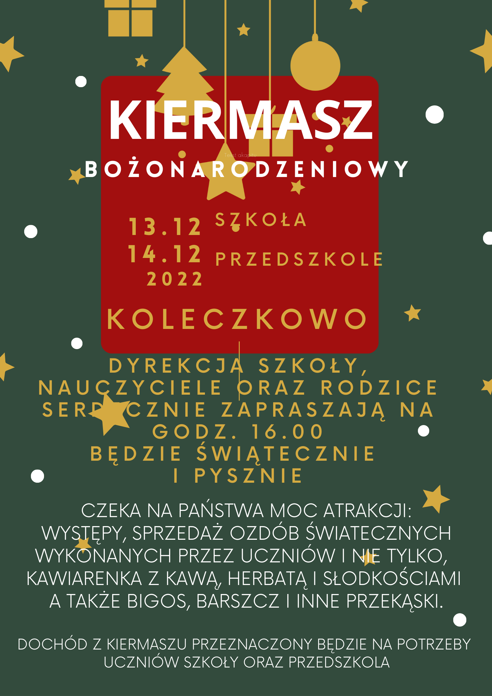 Read more about the article Kiermasz świąteczny