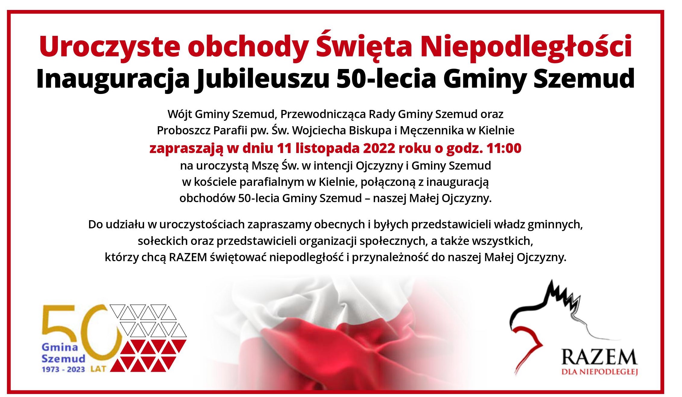 Read more about the article Obchody Rocznicy Odzyskania Niepodległości