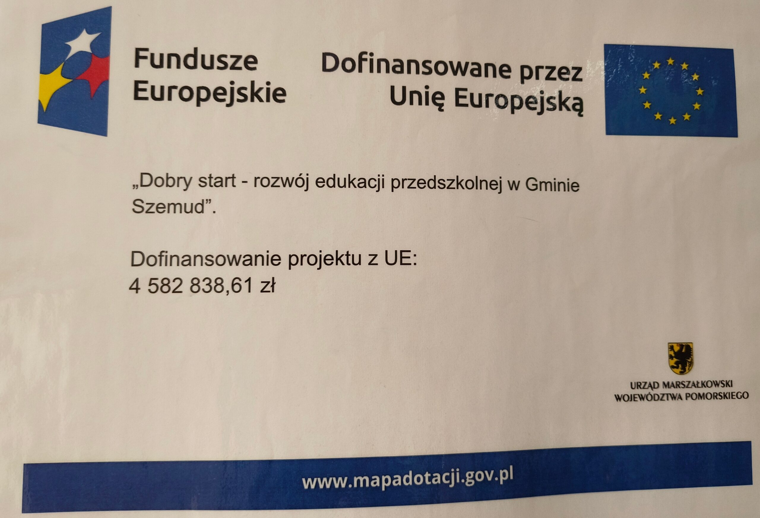 Read more about the article Projekt unijny „Dobry Start” w przedszkolu