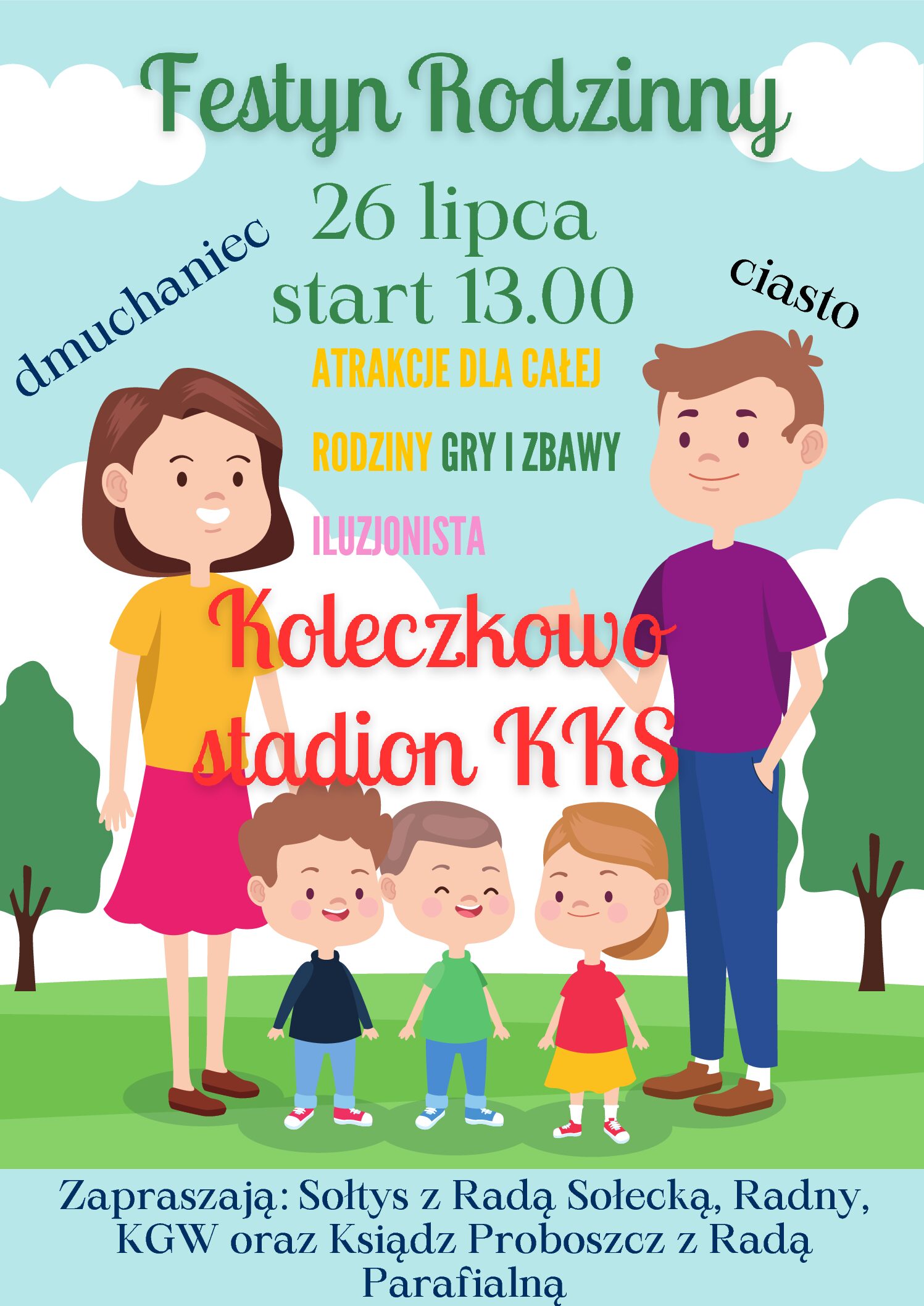 Read more about the article Festyn Rodzinny w Koleczkowie 26 lipca od godz. 13.00!