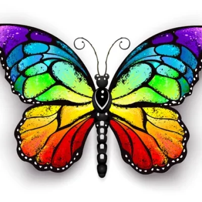 77219904-realistyczny-motyl-monarchy-we-wszystkich-kolorach-tęczy-na-białym-tle-motyl-tęczy-